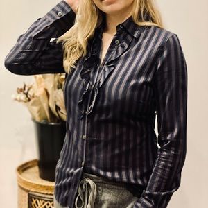 Ted Baker Candy stripe blouse - size 2